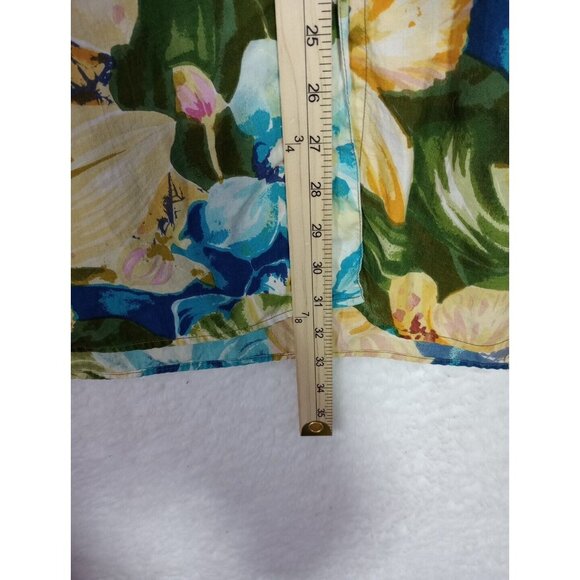 Vintage Venezia Vitale Women's Hawaiian Floral Print Button Up Shirt Size 22/24 - Picture 6 of 9
